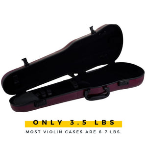 Gewa Air 1.7 Purple High Gloss Shaped Violin Case - interior