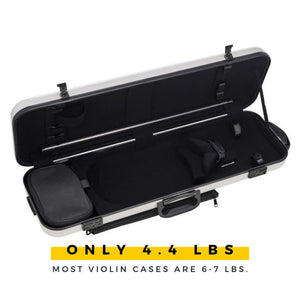 Gewa Air 2.1 Oblong White Violin Case - open
