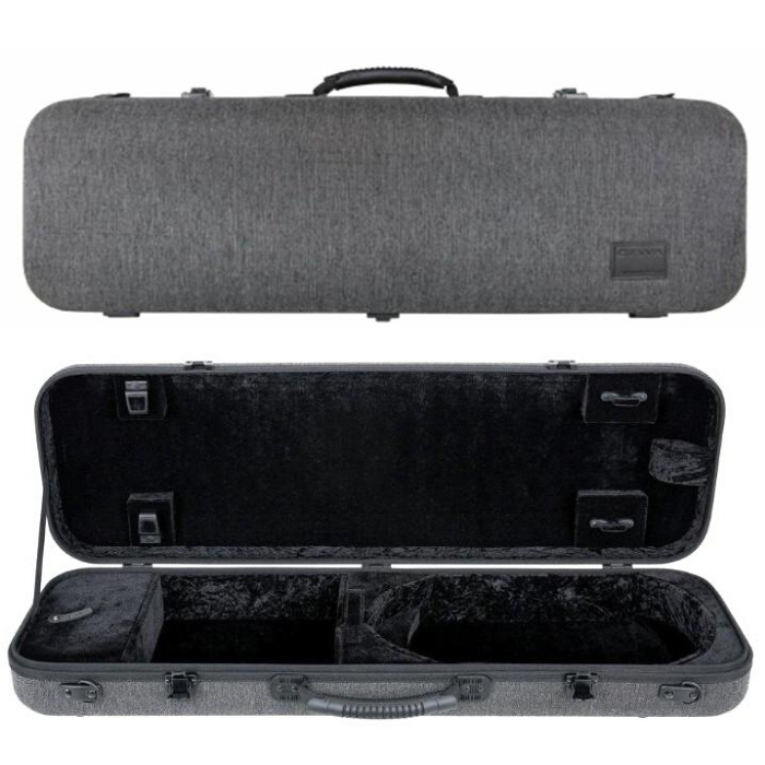 Gewa Bio-S Oblong Gray Violin Case - Front