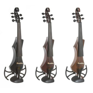 Gewa Novita 5-String Electric Violin with Adaptor Rest Red Brown