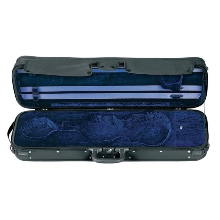blue oblong violin case