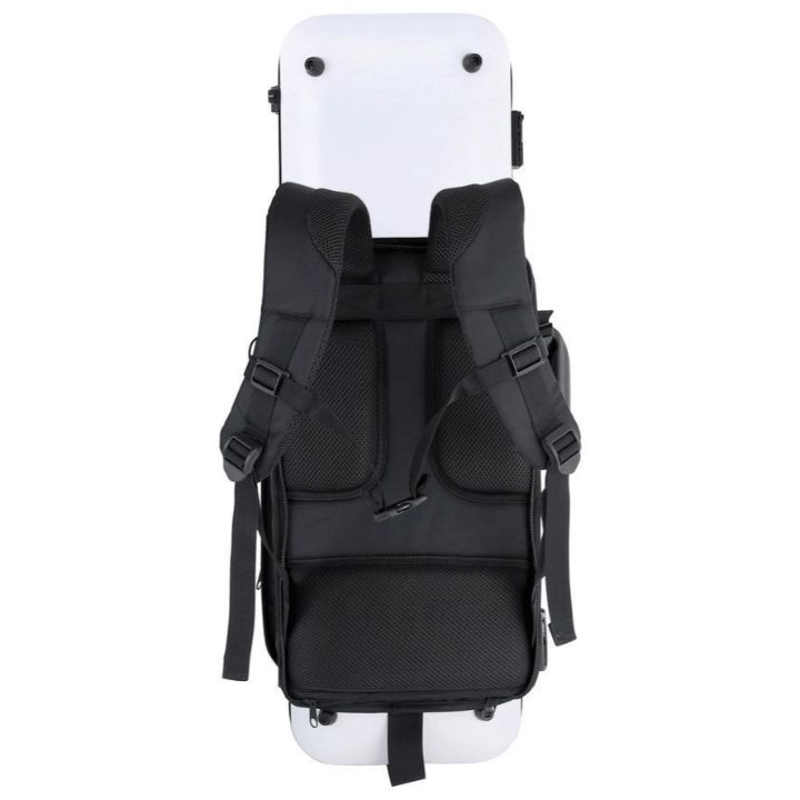 Gewa Oblong Violin Case Black Rucksack - Back