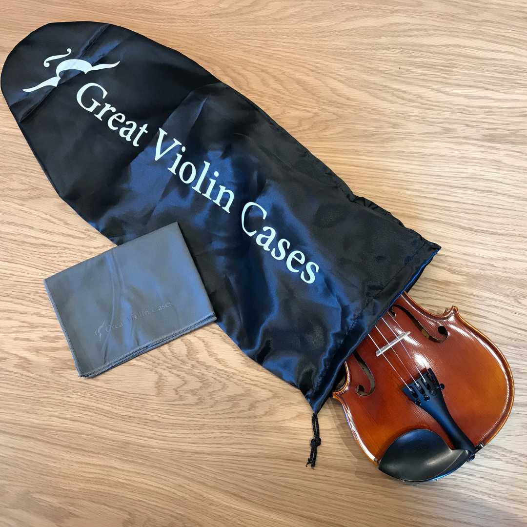 violin cleaning cloth & violin bag
