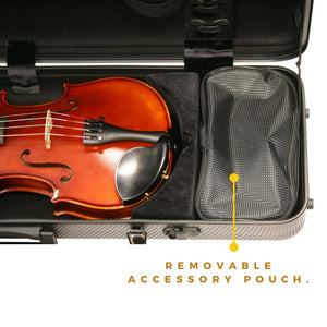 Gewa Pure 2.4 Polycarbonate Oblong Violin Case Grey