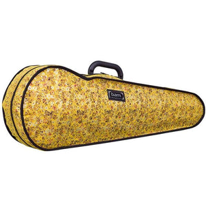 Bam Contoured Violin Case Yellow Flower Hoody - Side