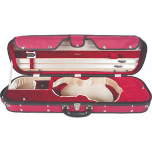 Howard Core CC535 Red Oblong Wooden Violin Case Interior