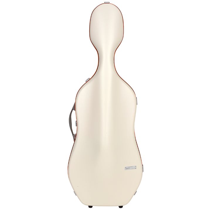 Bam Ice Supreme Cello Case White - Orange Seal