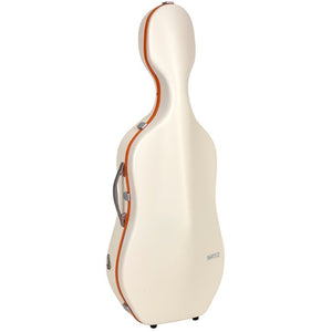 Bam Ice Supreme Cello Case White - Orange Seal
