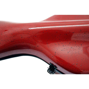Red Speckled Fiberglass Violin Case