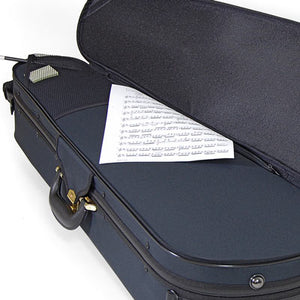 Superlight Shaped Blue Viola Case - Music Pocket