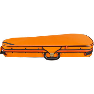 Super Light Shaped Orange Violin Case - Side