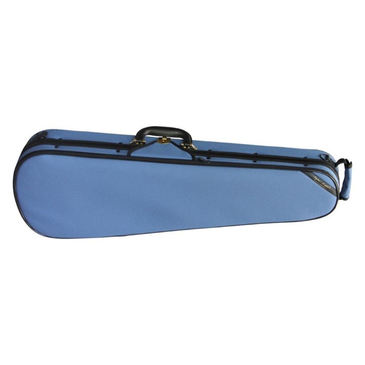 Super Light Shaped Blue Violin Case - Front