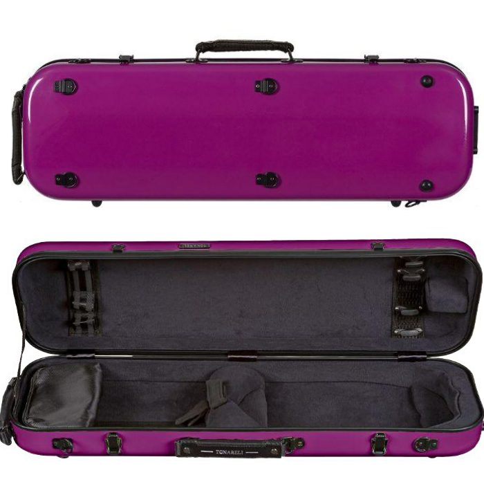 Purple Fiberglass Violin Case