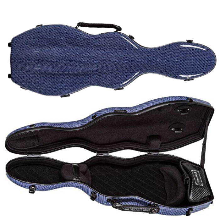 blue fiberglass violin  case