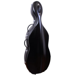 Tonareli Black Fiberglass Cello Case