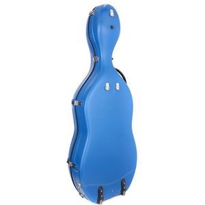 Blue tonareli fiberglass cello case