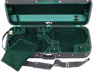 Bobelock 1015 Green Velvet Double Violin Case
