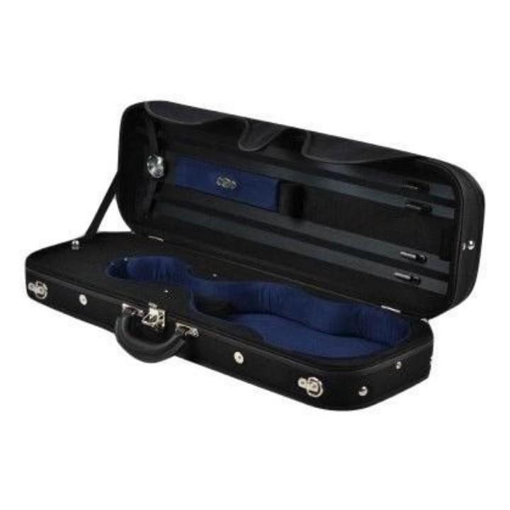 Negri Monaco Blue Oblong Violin Case - Interior