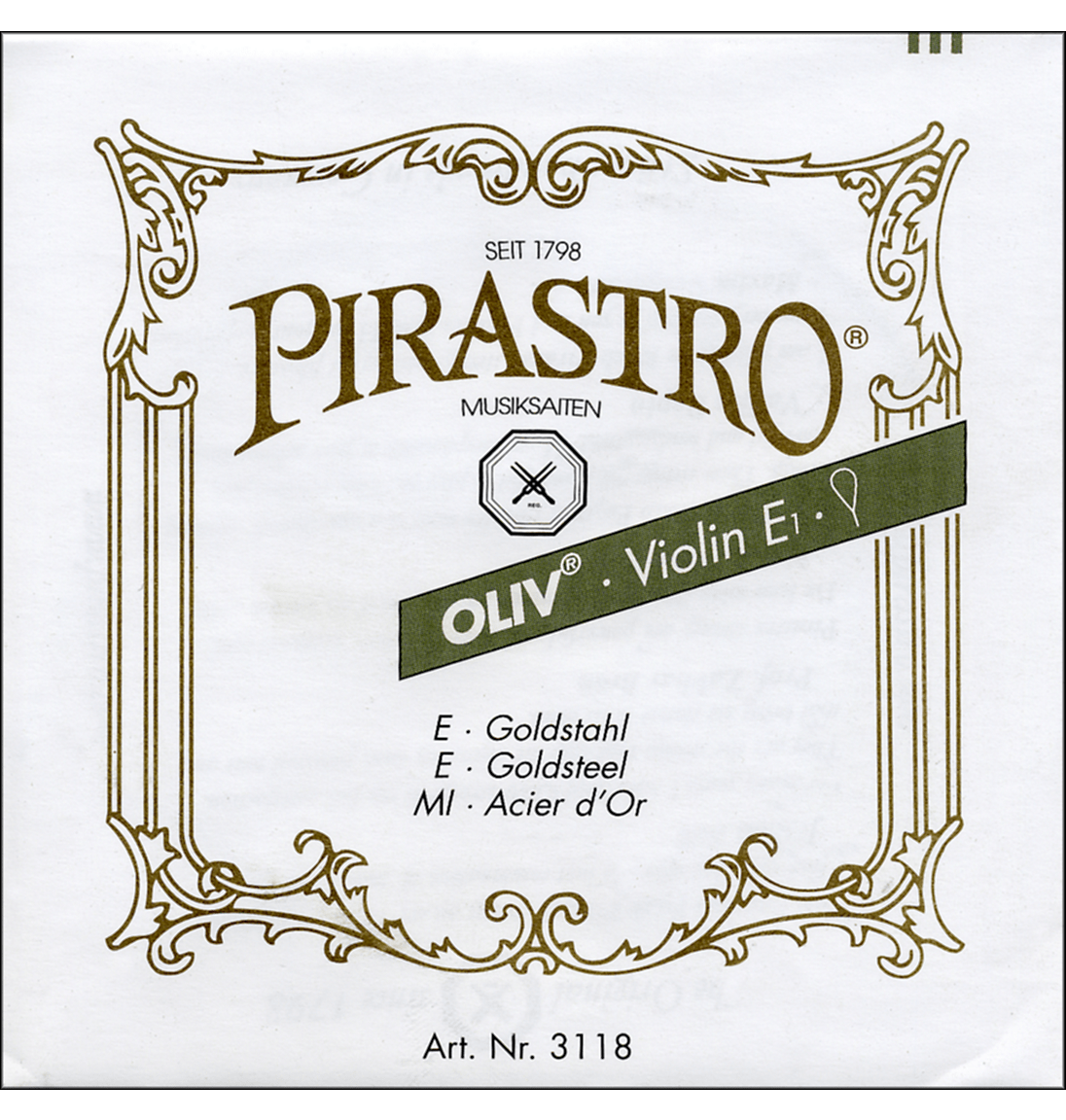 Pirastro Oliv Series Violin Strings